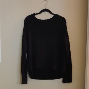 Elegant Black Crew Neck Sweater